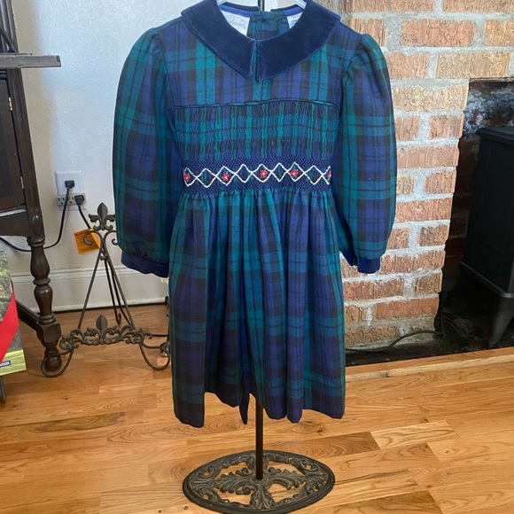 Heirloom Polly Flinders Toddler Girls Smocked Dress size 3 - Picture 11 of 15